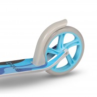 Самокат взрослый INDIGO DRIVE до 100 кг, колеса 200 мм IN254 Бело-Голубой