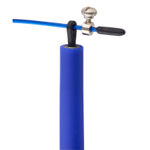 Скакалка RP-202 с подшипниками, с пластиковыми ручками, темно-синий, 3 м